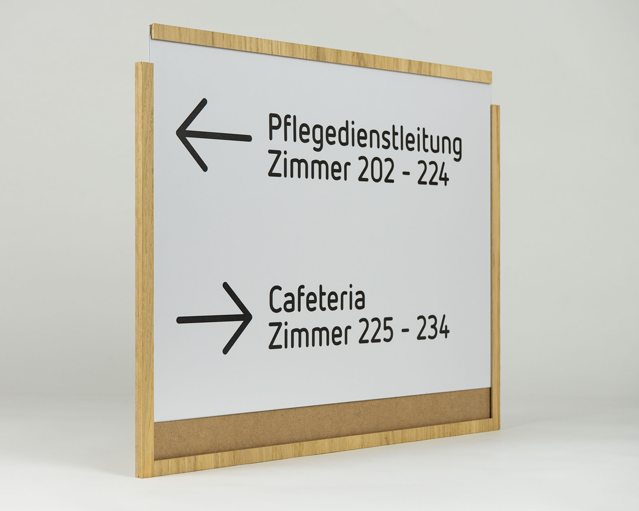 Infoschild WOOD.eiche Einschub
