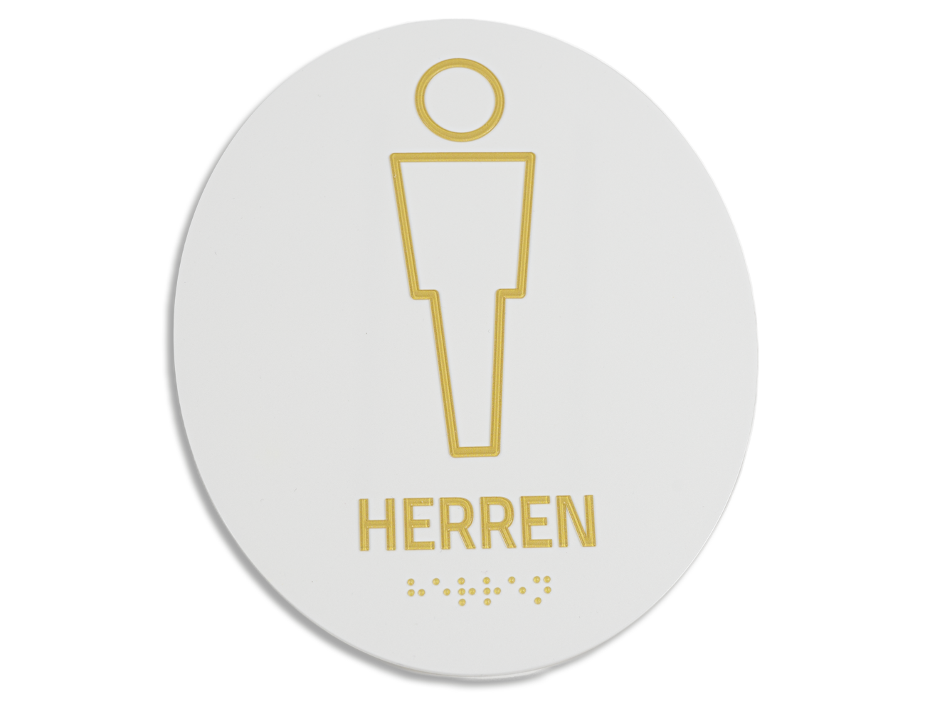 Piktogrammschild Acryl TAKTIL weiß - AKTION