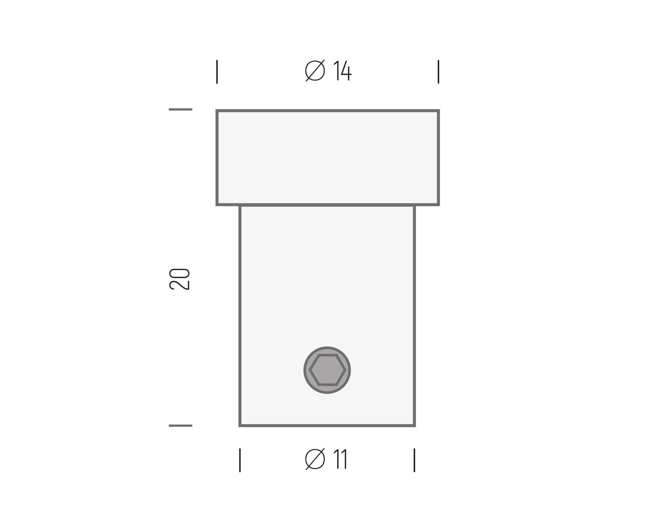 Deckenhalter iNOX  d2.s
