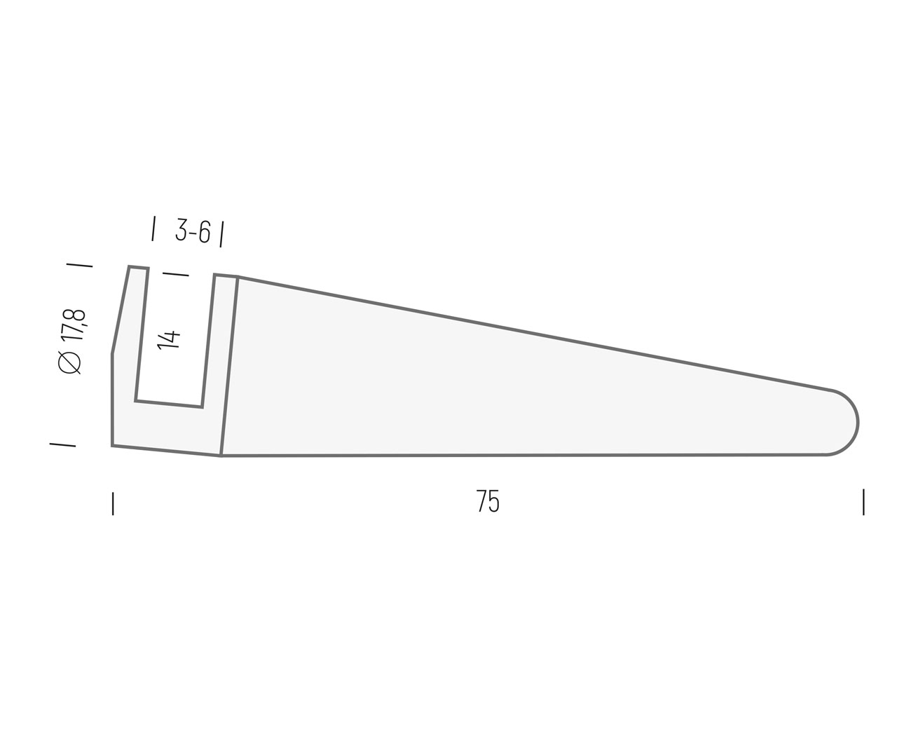 Aufstellfuß iNOX  ot17